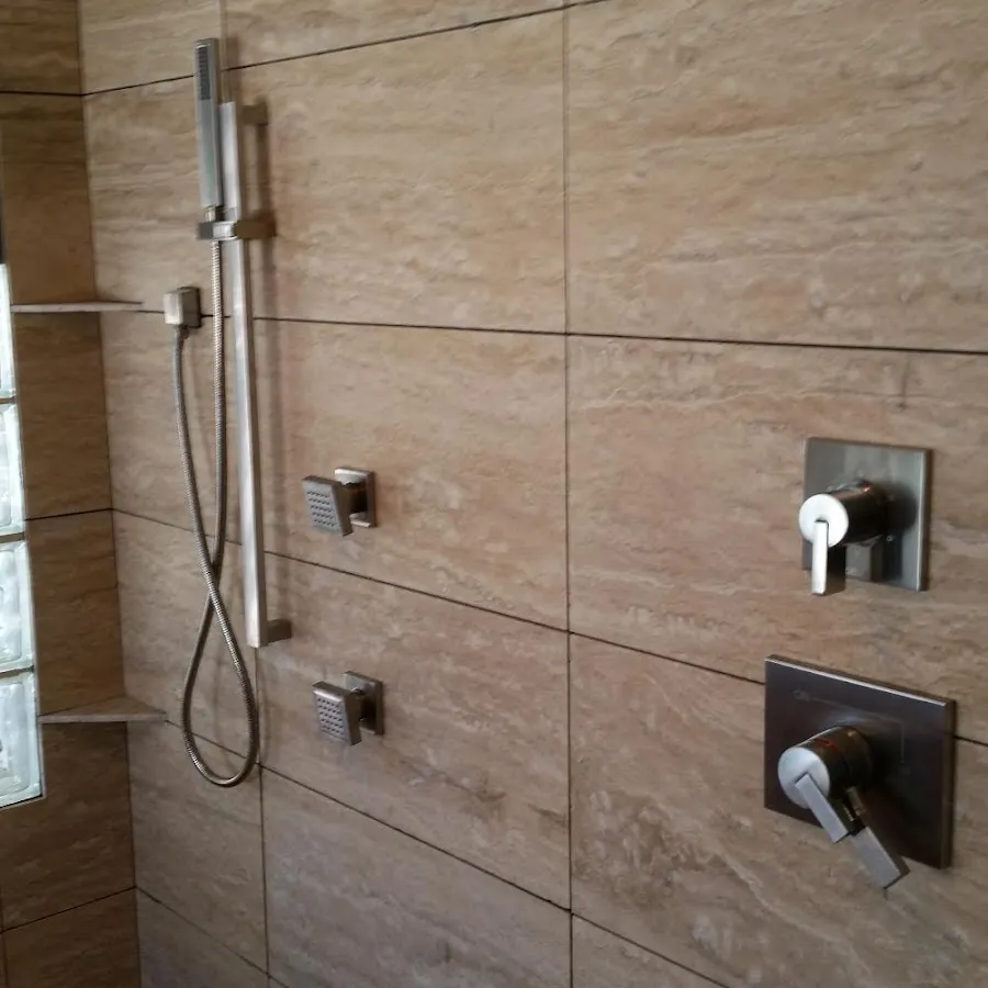 Shower fixture installation for Water Heater Replacement in Presque Isle